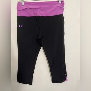 Under Armor heat gear compression capri leggings size medium